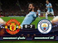 Manchester United 0-2 Manchester City